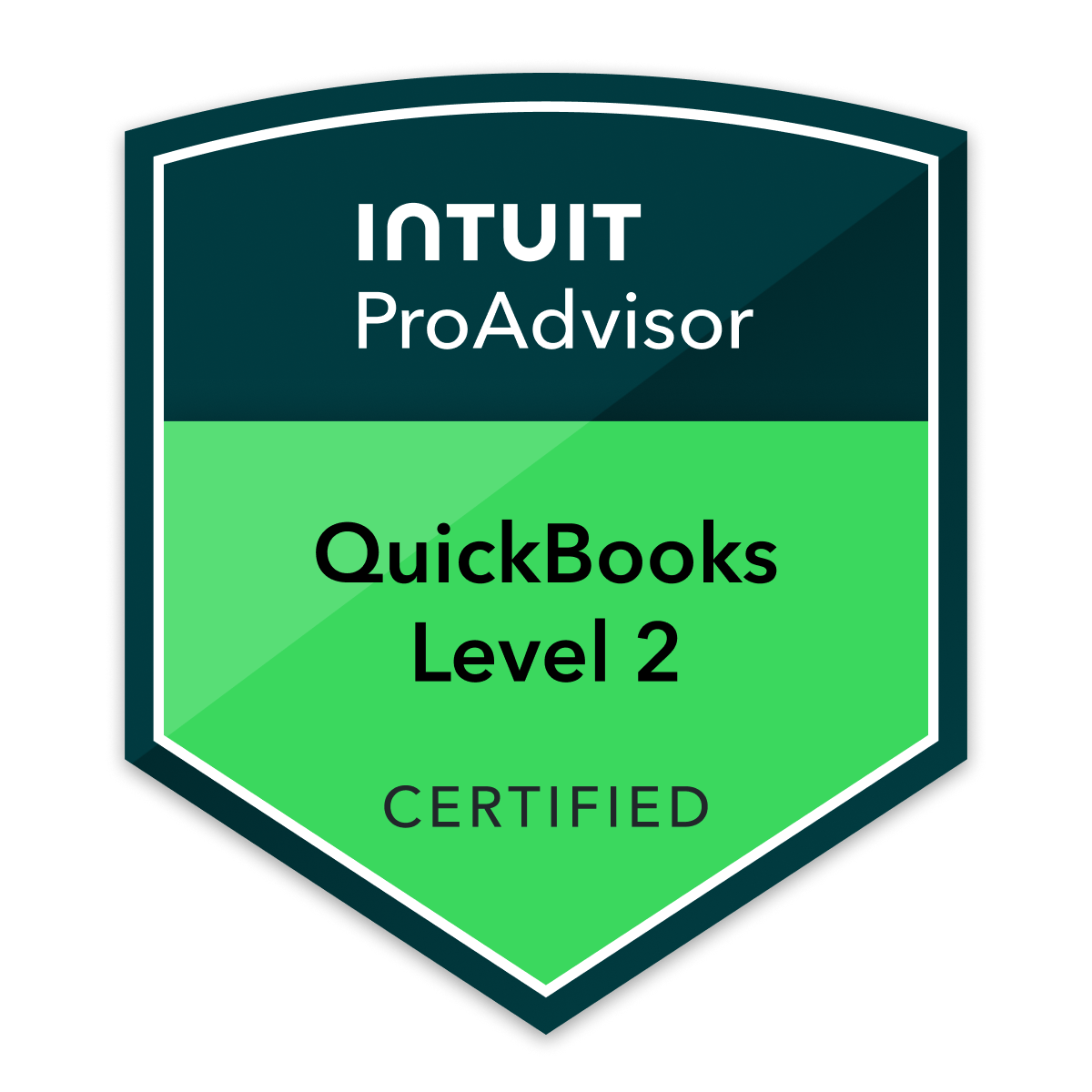 Intuit ProAdvisor QuickBooks Level 2 certified